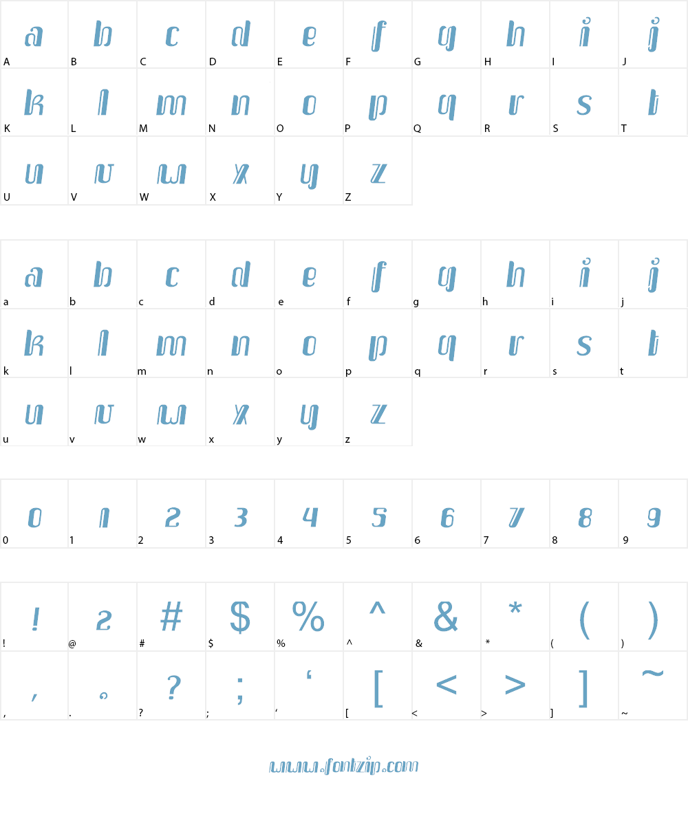 Upakarti Font Character